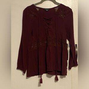 American Eagle Peasant Top, Medium